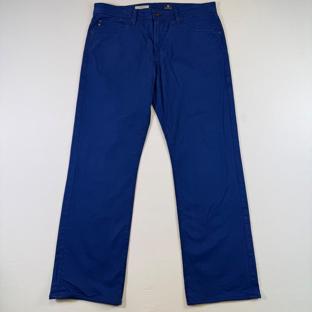AG Adriano Goldschmied The Protege Pants Mens 34x34 Fits 36x31 Blue Straight Leg